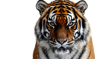 Obraz premium Fierce Tiger Close-Up with Striking Eyes and Stripes