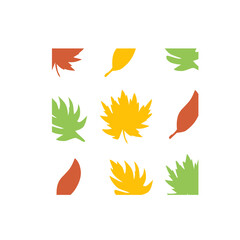 autumn leaf pattern vector