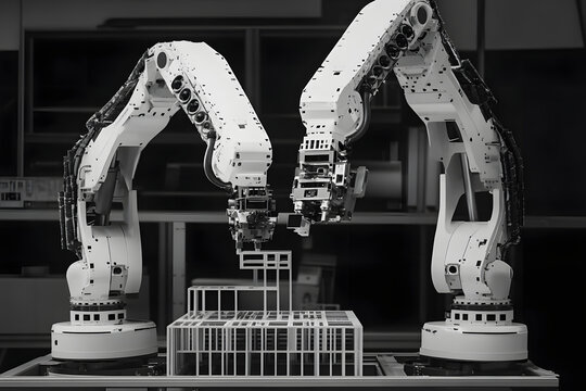 
"Collaborative Robotics: Precision Engineering for the Future of Manufacturing"
These synchronized robotic arms demonstrate the power of collaboration in industrial automation. Designed to work toget