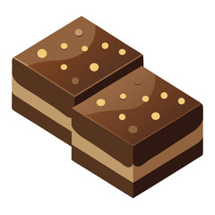 Brownie vector illustration