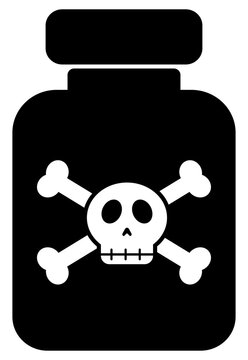 recommend clip art: 毒のアイコン 黒