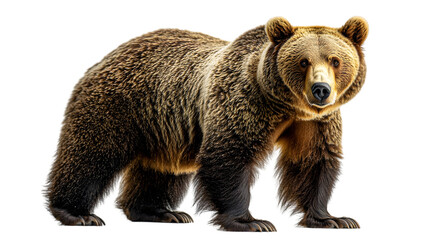 Obraz premium Grizzly Bear Standing Upright in Nature
