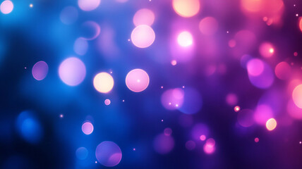 Colorful bokeh lights create a vibrant atmosphere in a nighttime setting