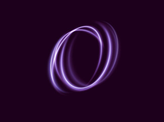 Neon circle vector abstract background. Futuristic tech style. Abstract background with speed lines. Vector illustration.