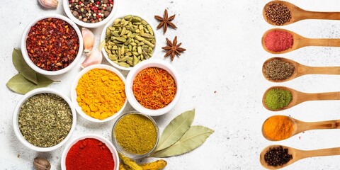 species on white background