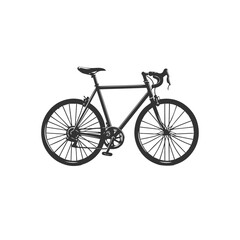 bicycle isolated on white background