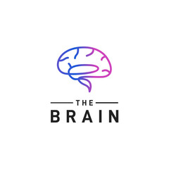 Creative Brain Line Logo Design.eps