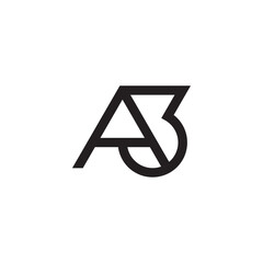 A and Number 3 Logo Design Inspiration