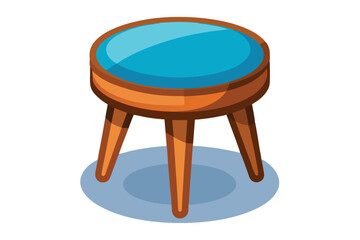 Round table vector illustration