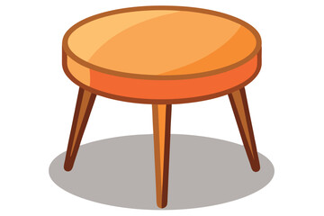 Round table vector illustration