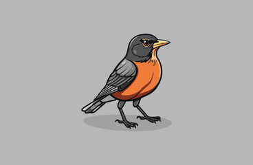 Bird logo vector icon illustration style