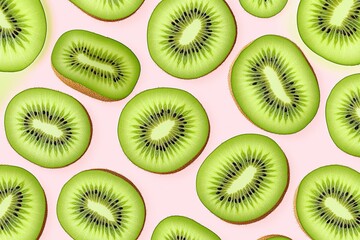 Fototapeta premium kiwi slices background