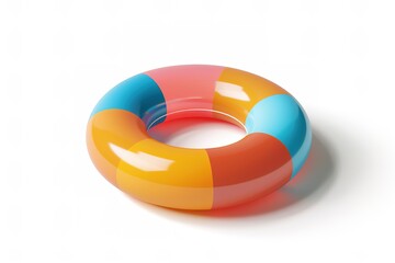 Summer Pool Rubber Ring, isometric