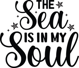 Obraz premium The Sea is in My Soul