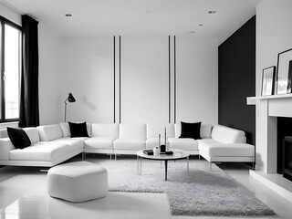 Monochrome Minimalist Interior Design Apartment House Home