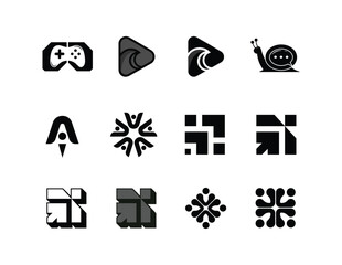 Branding icon set. Containing marketing, product, brand value, design, logo, brand development, social media, advertising and loyal customers icons. Solid icon