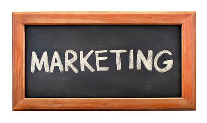 Obraz premium Learning marketing concept - blackboard with word 