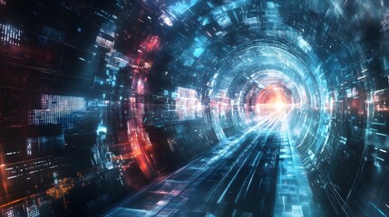 "Futuristic Digital Portal"
