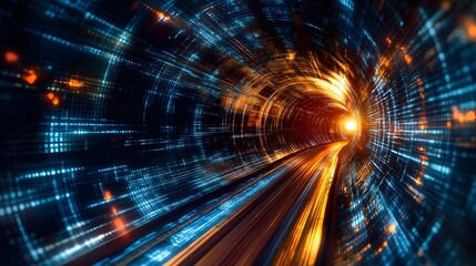"Futuristic Digital Portal"
