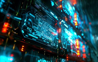 Obraz premium Futuristic user interface. Abstract background.
