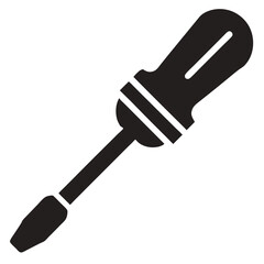 Screwdriver Silhouette icon vector illustration
