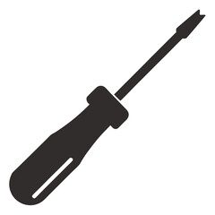 Screwdriver Silhouette icon vector illustration
