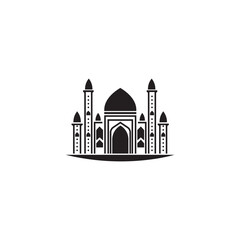 mosque logo icon vector