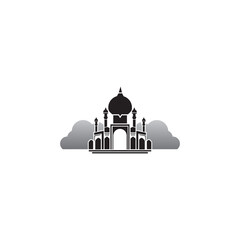 mosque logo icon vector