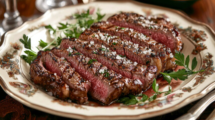 “Gourmet Prime Rib: Slices of Tender Perfection”