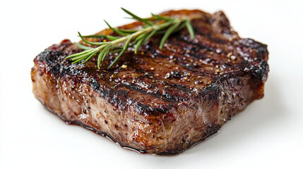 “Striploin Supreme: Perfectly Grilled Marbled Beef”