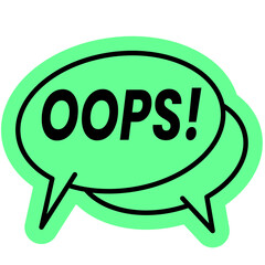 Oops Buble Chat pop Up icon