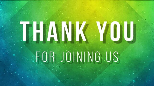 Thank you for joining us, video with green modern seamless video