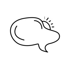 bubble cloud chat text empty vector illustration