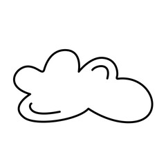 bubble cloud chat text empty vector illustration