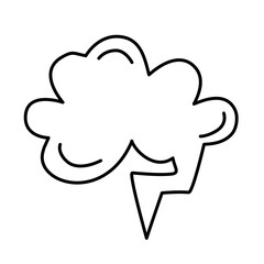 bubble cloud chat text empty vector illustration