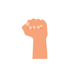 Flat design fist icon. Force. Power. Vector.