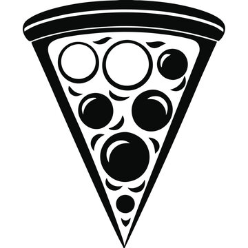 recommend clip art: Pizza vector silhouette