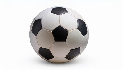 Obraz premium Classic Black and White Soccer Ball Isolated on White Background