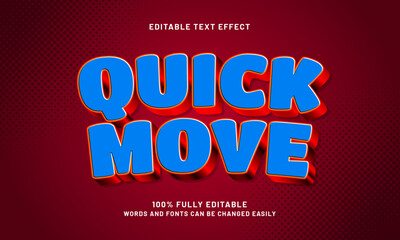 quick move editable text effects with a joy and kids theme