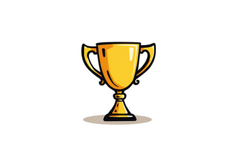Fototapeta premium Unique Winner's Cup Illustration: Add a Touch of Whimsy to Your Design 