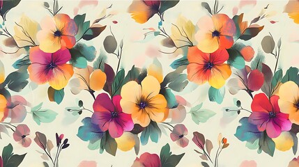 A whimsical and colorful floral pattern that will add a touch of elegance and flair to any design project.