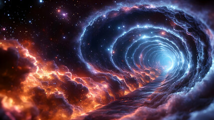 Journey Through a Cosmic Cloud Tunnel