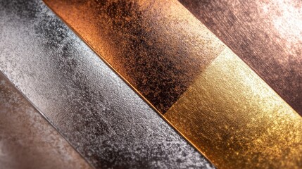 A metallic gradient collection showcasing silver, bronze, and golden foil textures with subtle gradients, adding a touch of elegance to borders, frames, and labels, enhancing visual appeal.