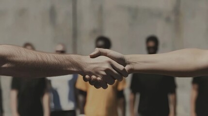Handshaking at Community Event Authentic Interactions in Modern Social Gatherings