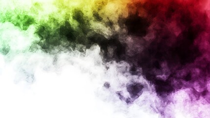 Obraz premium Abstract Watercolor Background Green Yellow Red Purple White Black Grunge Texture