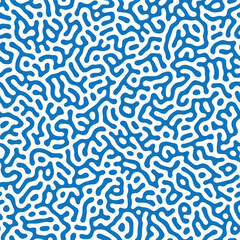 Seamless vector pattern with organic looking brain coral maze, Turing pattern for fabric