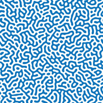 Seamless vector pattern with organic looking brain coral maze, Turing pattern for fabric