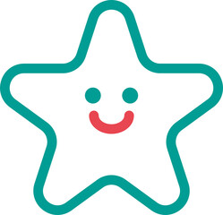 クリスマス　星　アイコン　ピクトグラム　あしらい　飾り　絵文字　シンプル　かわいい　イラスト素材