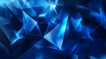 Fototapeta premium blue geometric shape abstract technology background. 