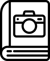 Photography Book Line Icon